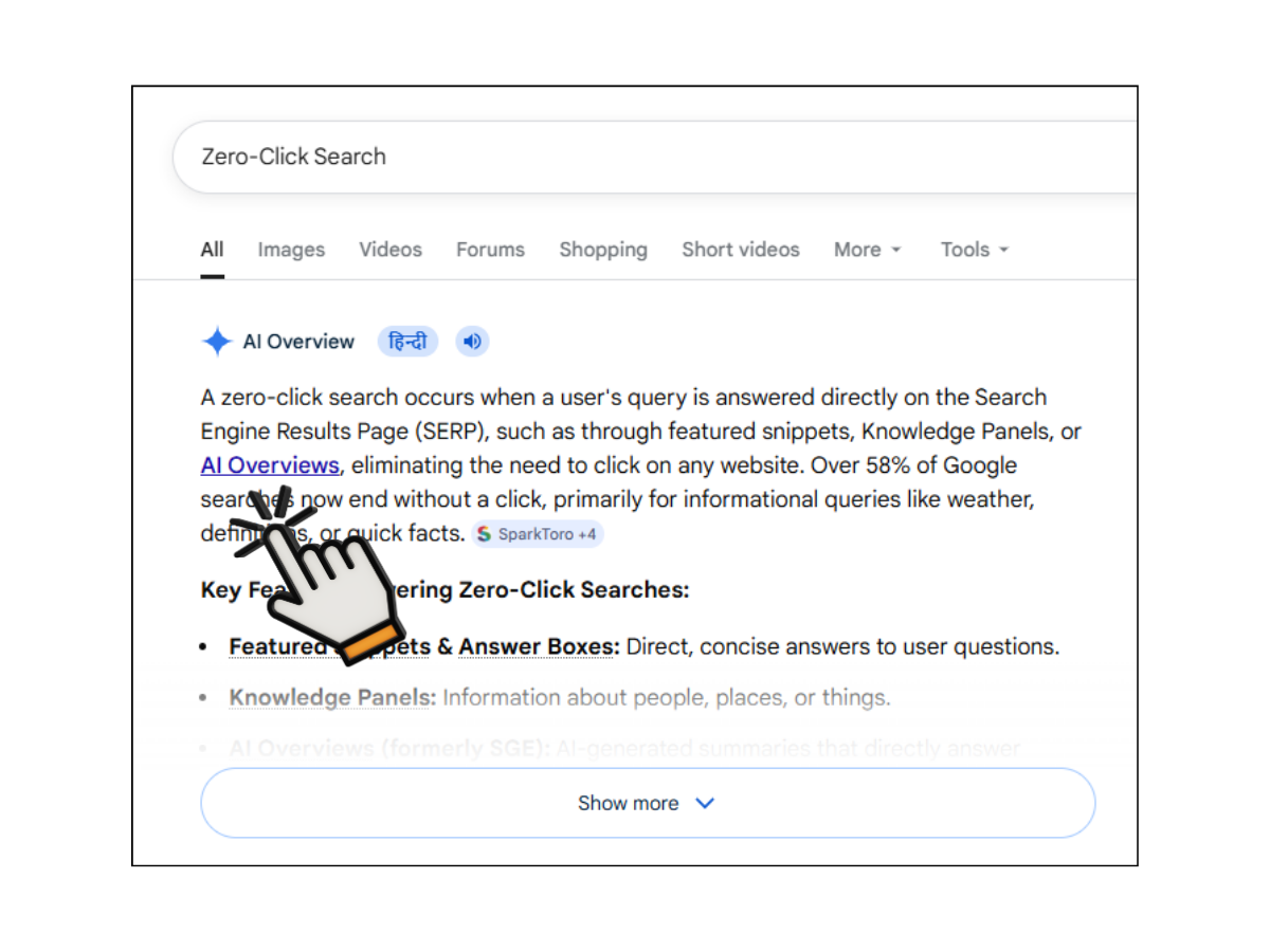 zero click search results