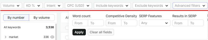 semrush-keyword-filter-volume-intent-cpc