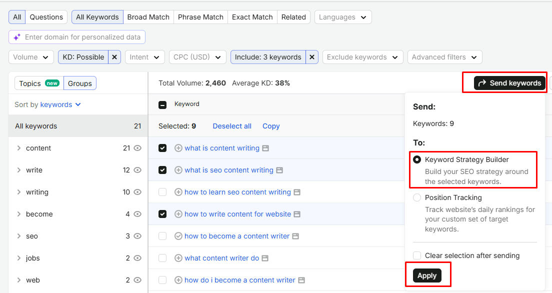 semrush-keyword-selection-strategy-builder